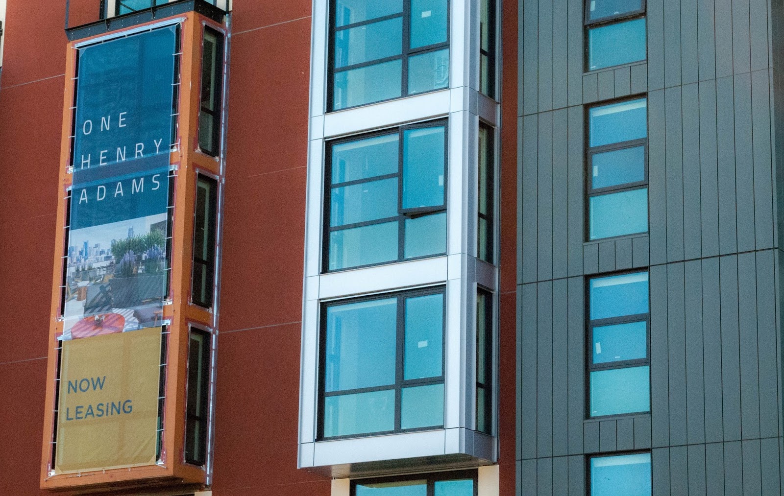 Folded Zinc Panels in One Henry Adams, A MultiFamily Residence in