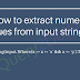 Extract digits from a string