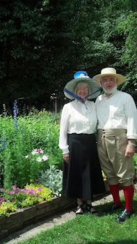 my parents host a garden tea