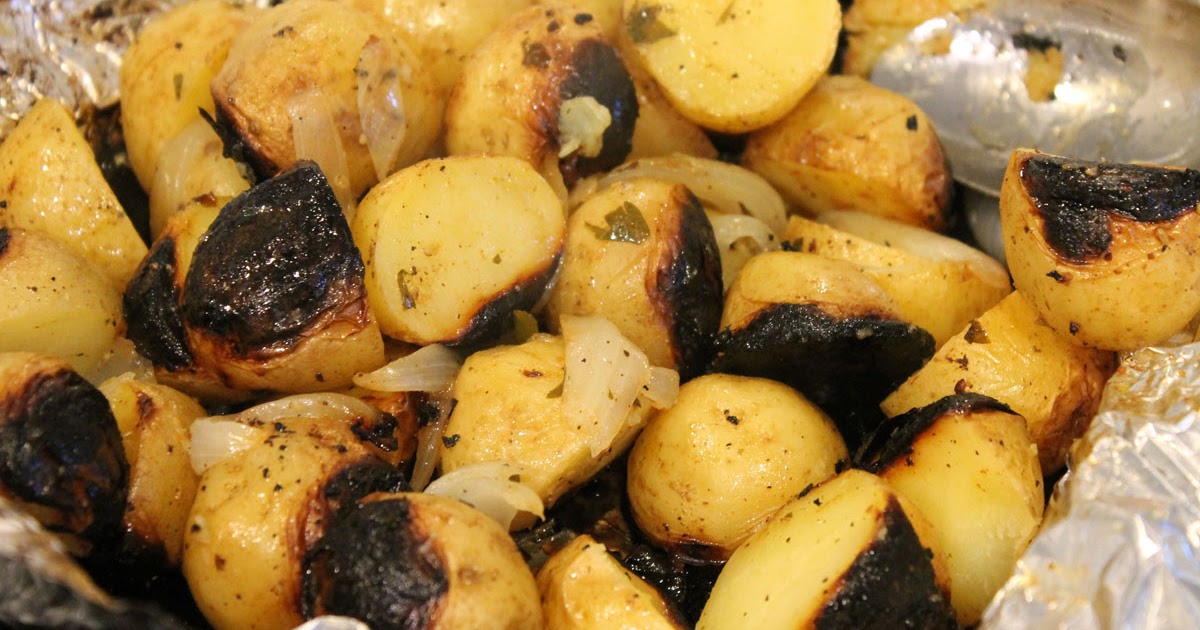 Yummy Grilled Potatoes and Onions JustOneDonna