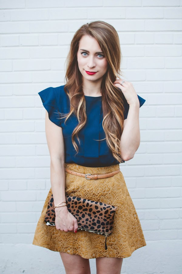 OOTD - Navy and Gold | La Petite Noob | A Toronto-Based Fashion and ...