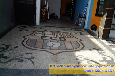 Tukang Taman Surabaya Carport Motif Club Bola