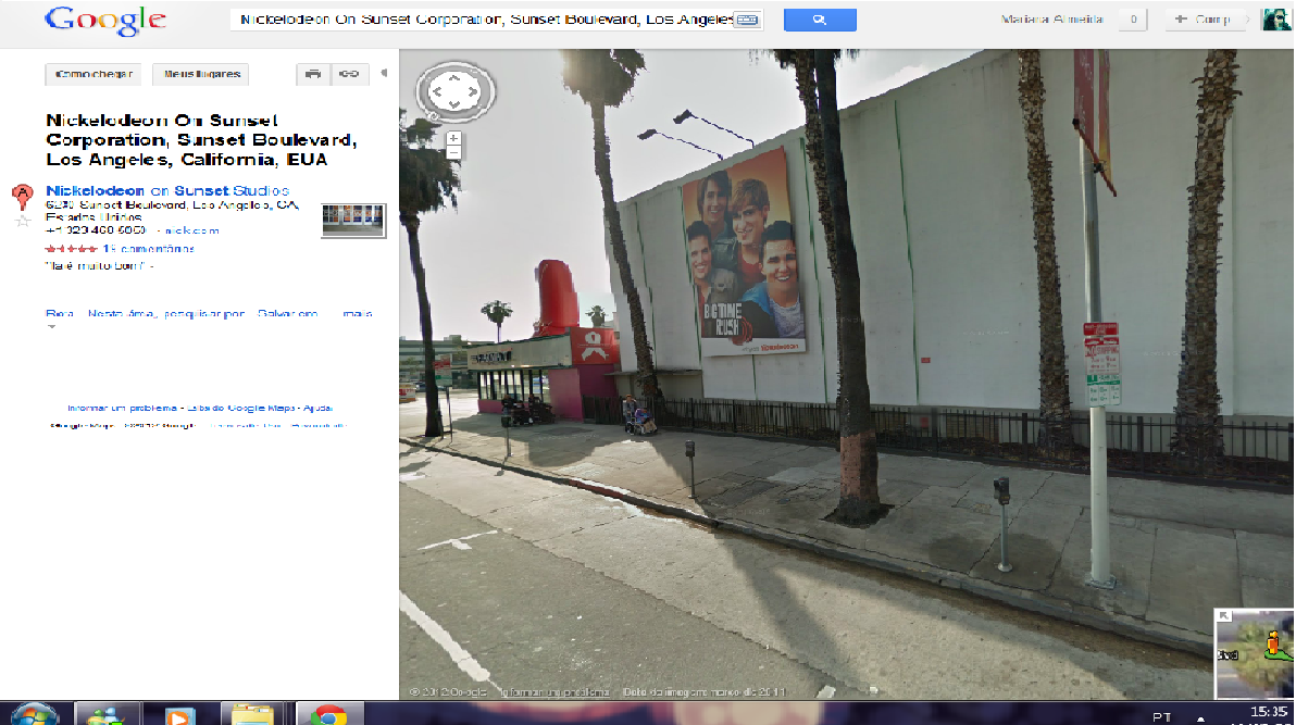 Nickelodeon & Moustaches Sunset no Google Maps