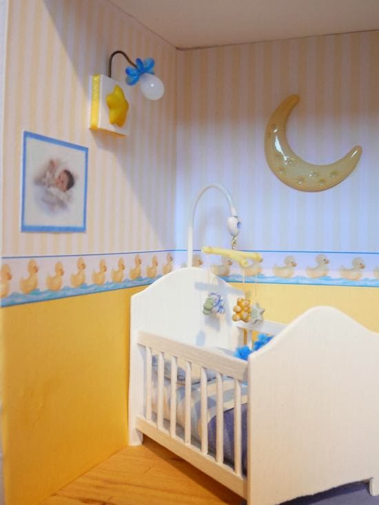 Dormitorios para bebés en celeste y amarillo - Ideas para decorar