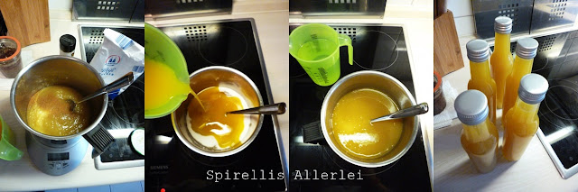 Herstellung Apfel Mango Likör