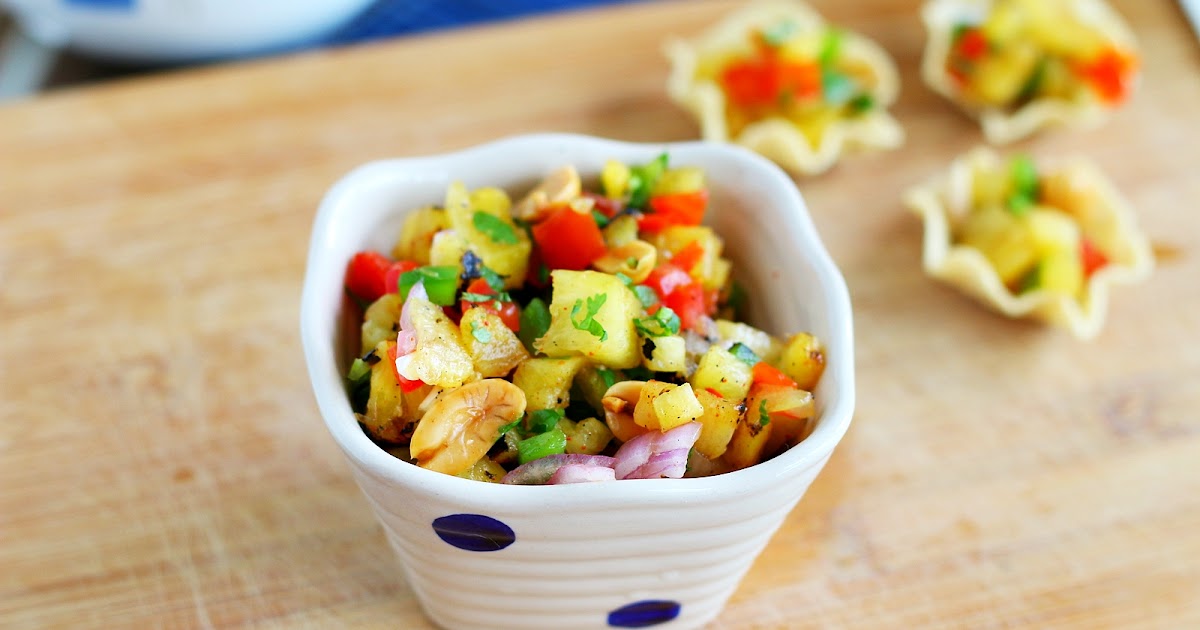 Grilled Pineapple Salad Easy salad recipes Jeyashri's Kitchen