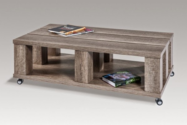Coffee table on castors – 40 cool designs!