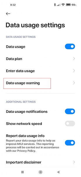 How to Limit Internet Data Usage on Xiaomi 3