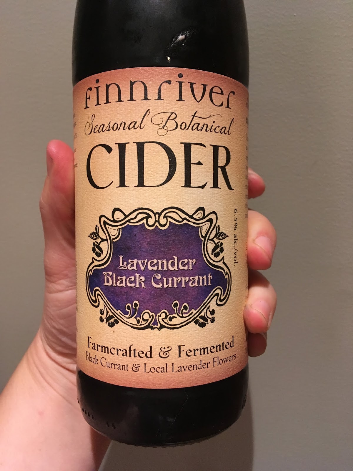 Along Came a Cider Cider Reviews Finnriver's Lavender Black Currant