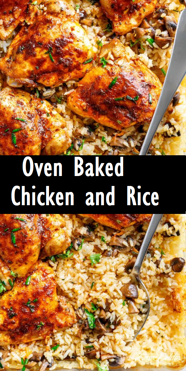 Oven Baked Chicken and Rice Easy Recipes