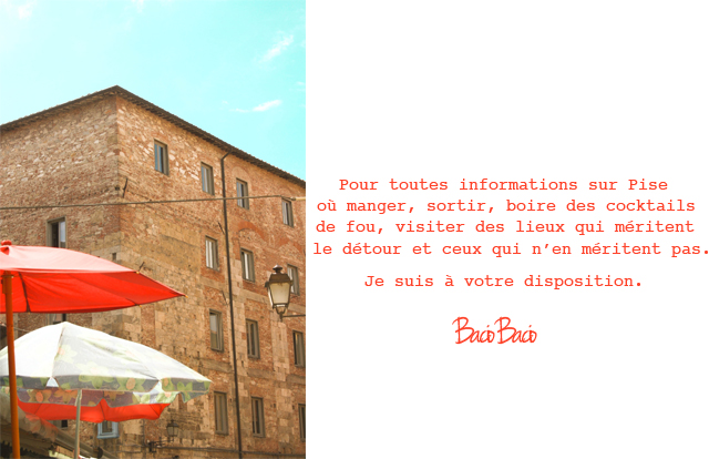 Bonnes adresses Pise Italie