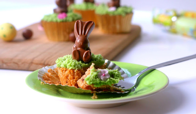 Malteaser Cupcakes With MaltEaster Mini Bunnies Malteaser Cupcakes With MaltEaster Mini Bunnies
