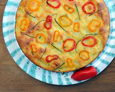 Savory Cauliflower Cake, more sturdy cake than egg-y, make ahead for brunch or a picnic.