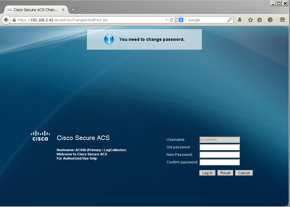 Cisco ACS Lab1: Installing Configuring ACS 5.6 in ESXi and GNS3 - Memo