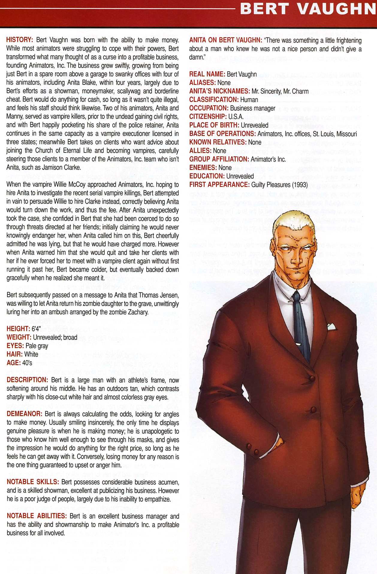 Read online Anita Blake, Vampire Hunter: Guilty Pleasures Handbook comic -  Issue #Anita Blake, Vampire Hunter: Guilty Pleasures Handbook Full - 33