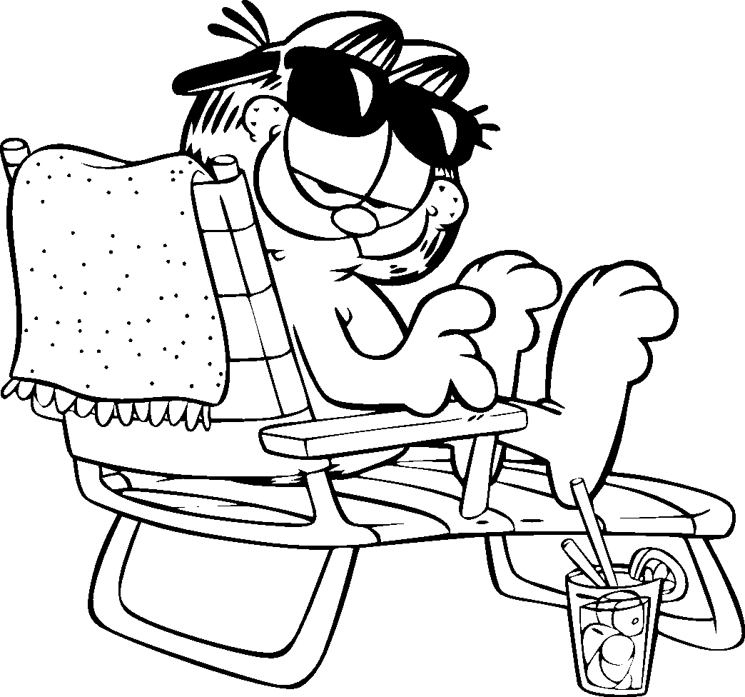 garfield coloring in pages - photo #34