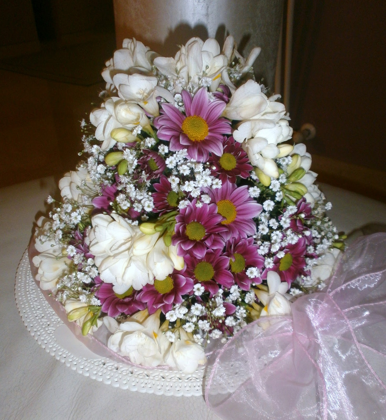 centrotavola fiori battesimo bimbo