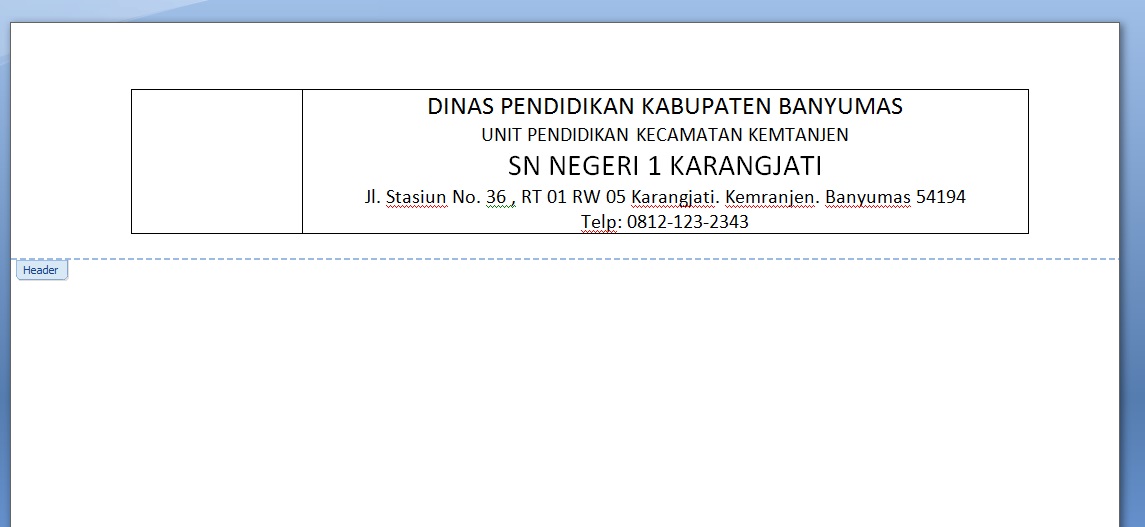 Cara Membuat Kop Surat Resmi yang Baik dan Benar - Sinau Komputer