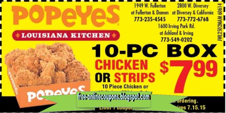 Printable Coupons 2019 Popeyes Chicken Coupons Printable Coupons 2019 Popeyes Chicken Coupons