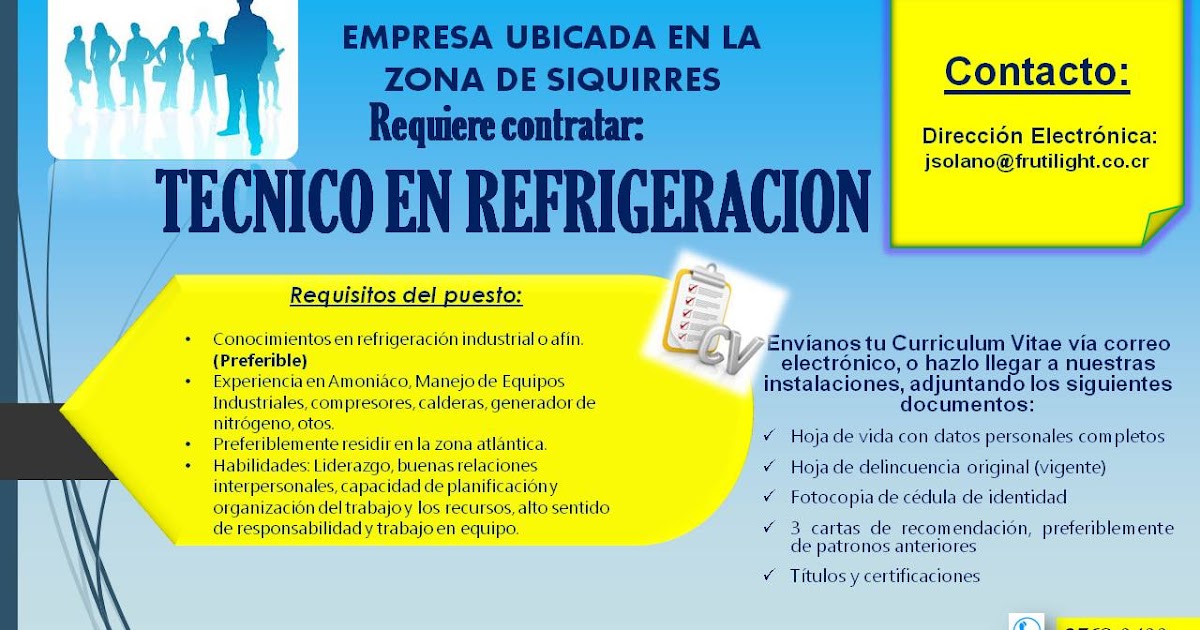 Técnico en Refrigeración