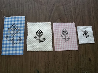 Same stitch design on different fabrics