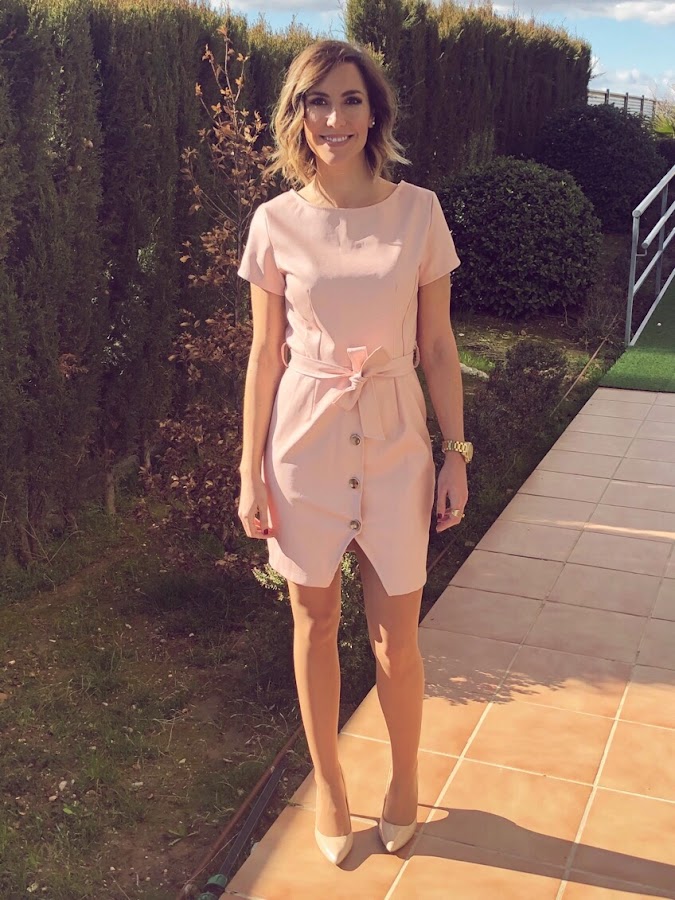 Fitness And Chicness-Vestido Piel Rosa Vestido y Tacón-4