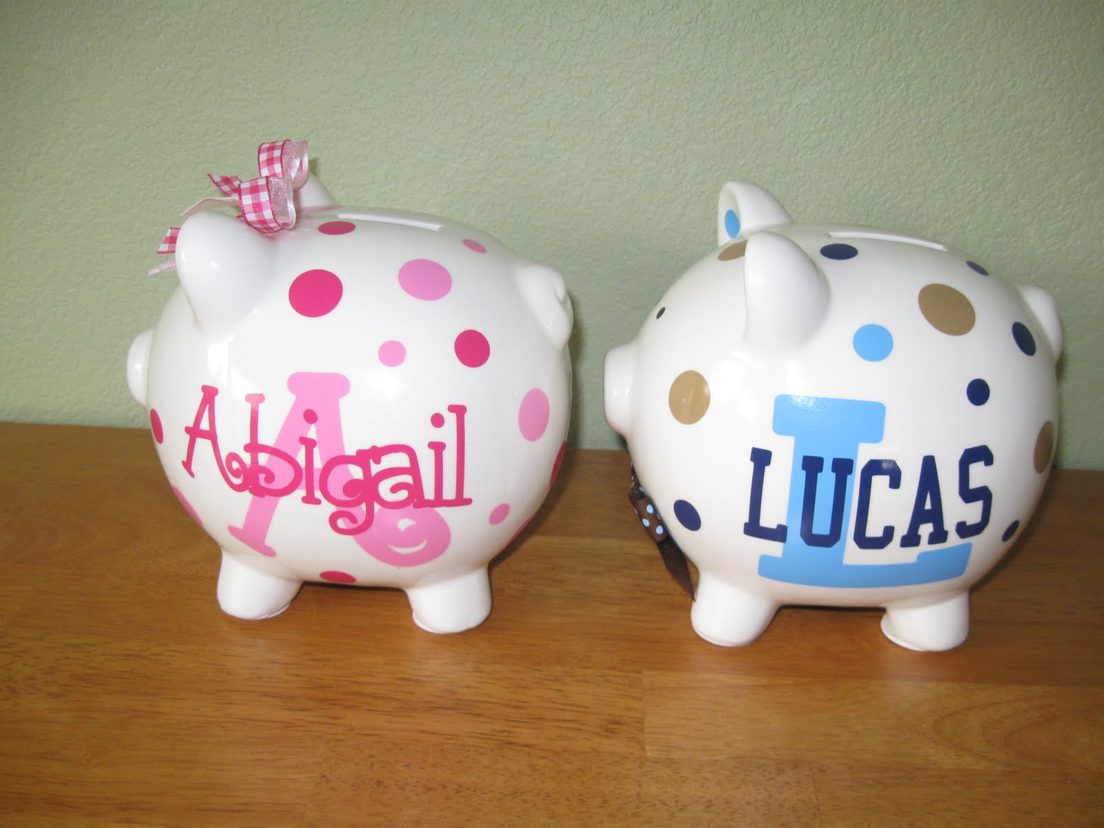 De La Design Personalized ceramic piggy banks