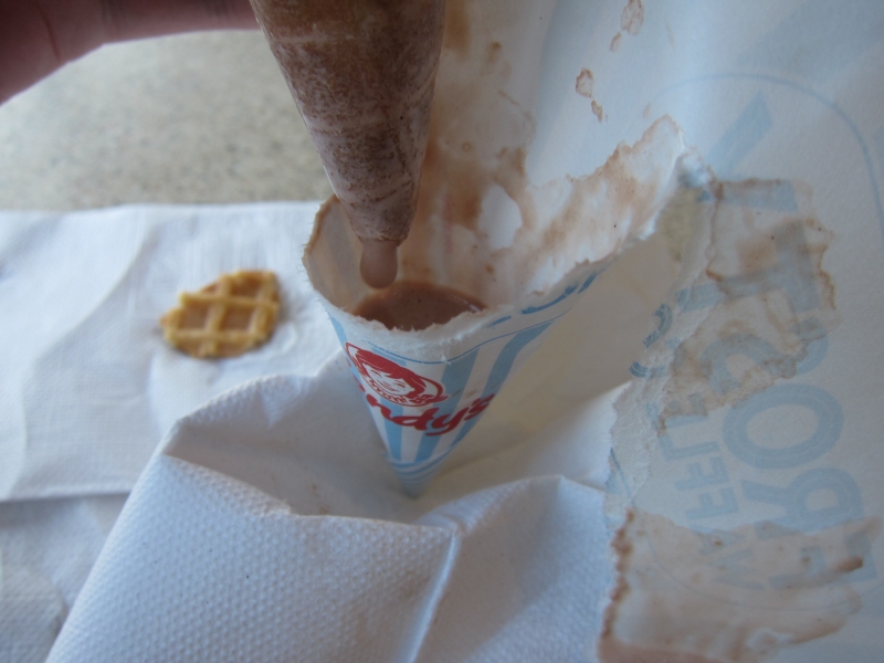 Review Wendy's Frosty Waffle Cones Brand Eating. Your Daily Fast