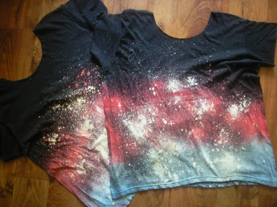 galaxy koszulka black milk diy kosmos t-shirt