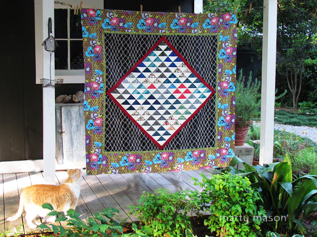 A Half-Square Triangle Quilt