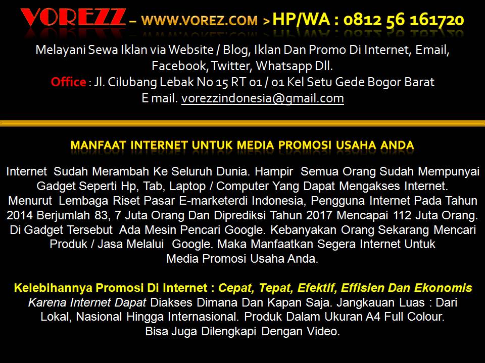 VOREZZ - Bogor - Jasa Pembuatan Website - Jakarta, Depok, Bekasi, Tangerang, Banten, Cikarang