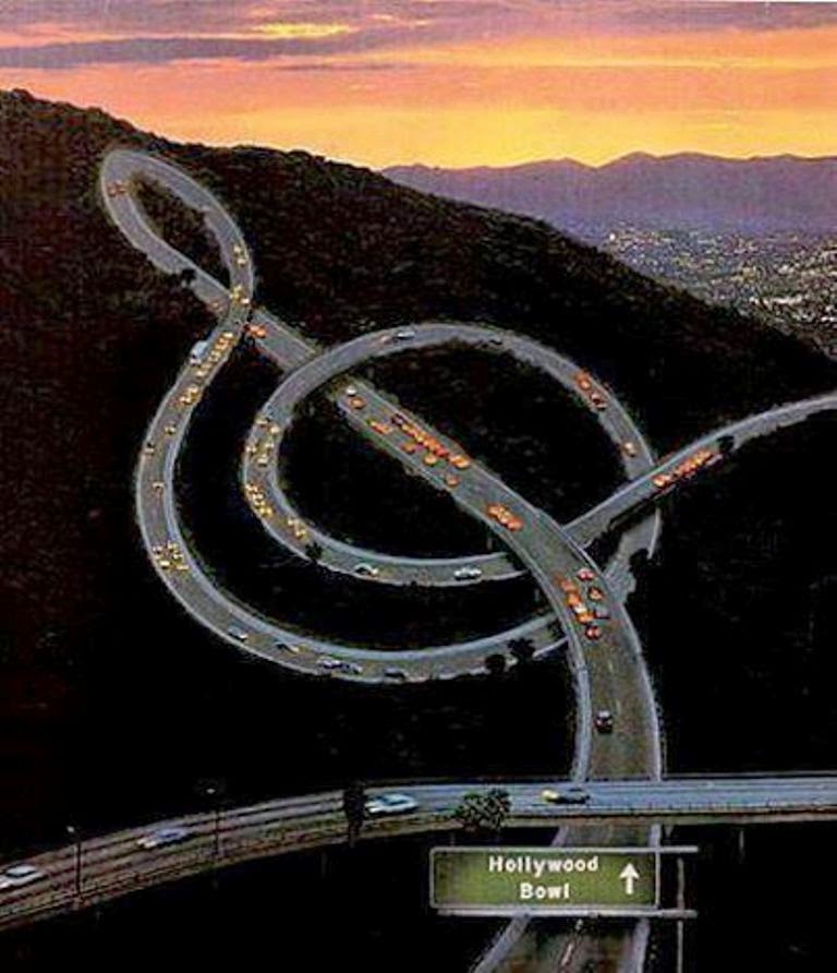 地球上真的有音符道路 On earth really have musical notes roads