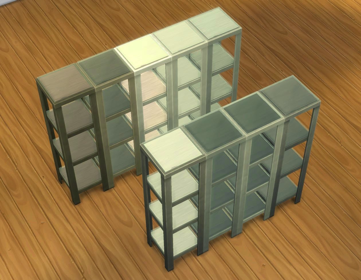 My Sims 4 Blog RAW Shelves by plasticbox