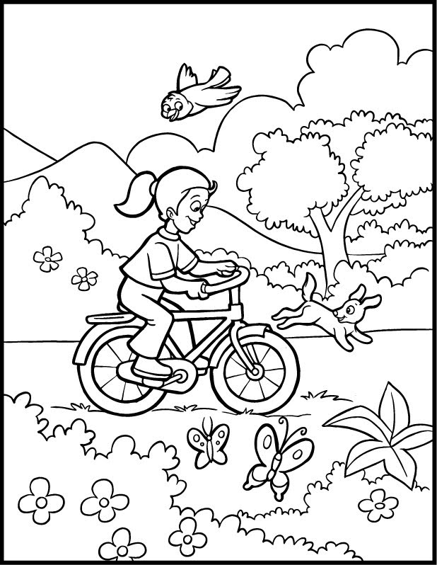 coloring spring pages - photo #9