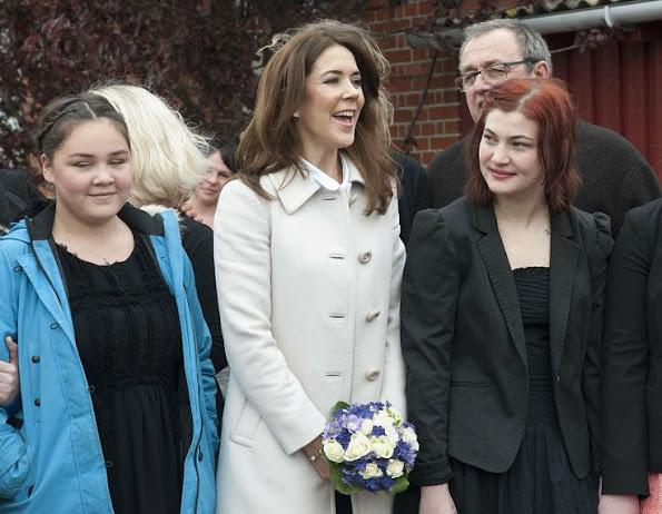 Crown Princess Mary of Denmark visited Home residence in Hundested