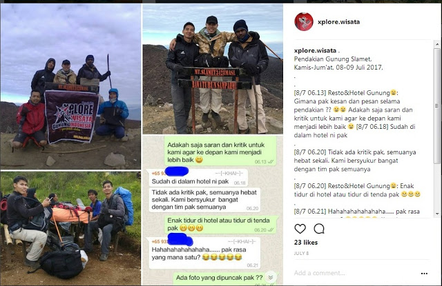 Paket Pendakian Gunung Slamet Jalur Bambangan, Guci