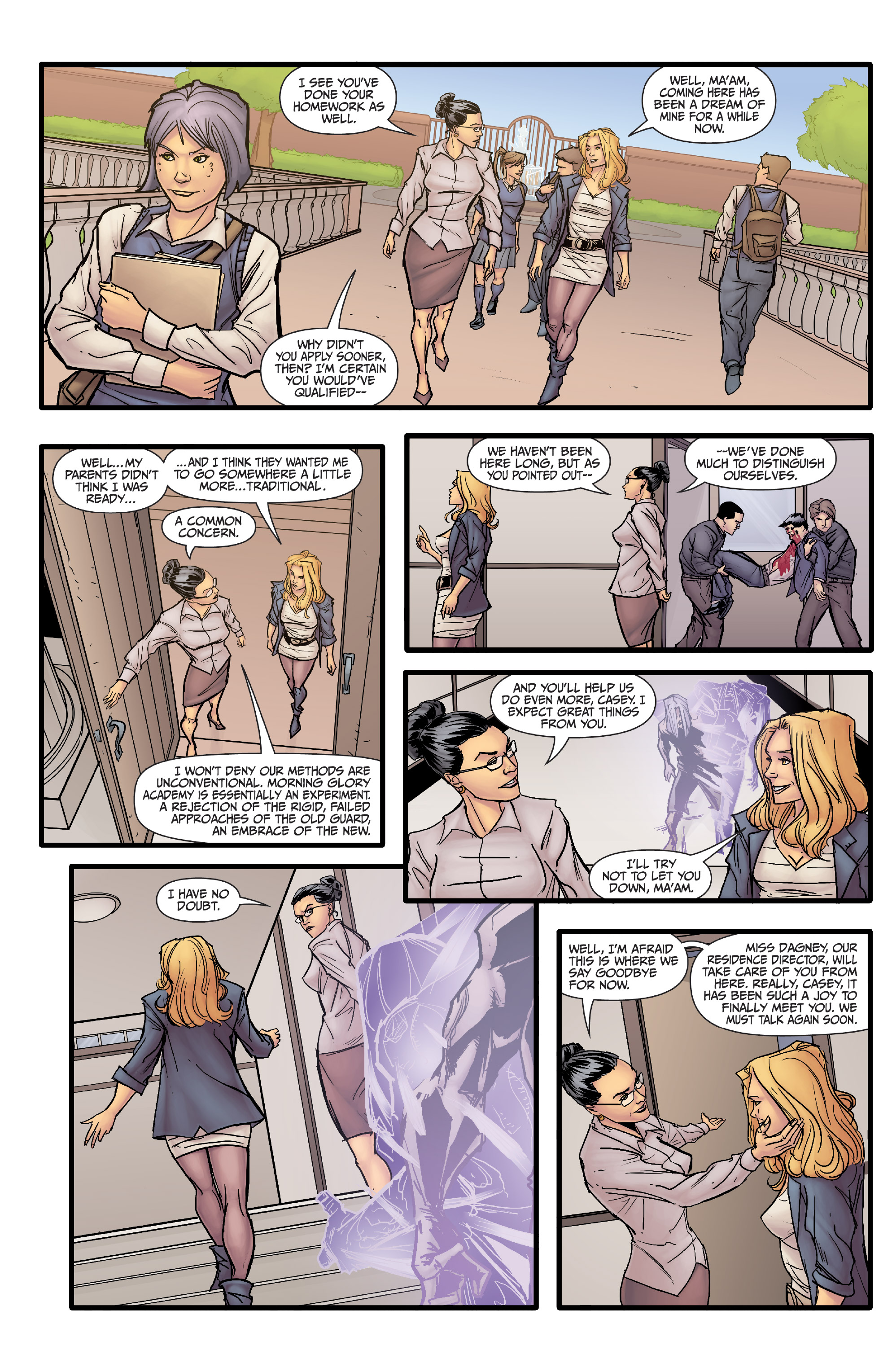 Read online Morning Glories comic -  Issue #1 - 30
