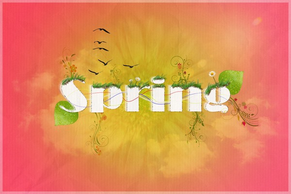 Photoshop Background Tutorials Passing of Spring