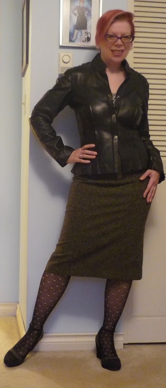 Ephemera: Holey Tights, Catted Shoes and a Leather Shirt
