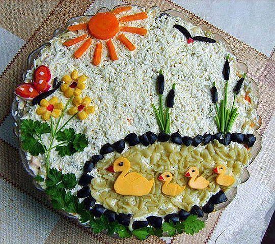 Тысяча и одна идея Идеи для украшения салатов