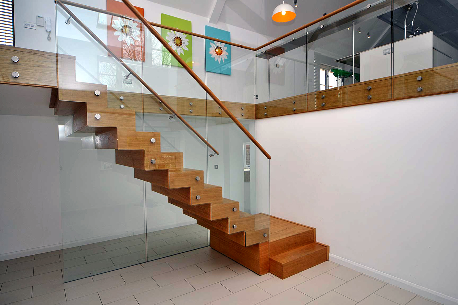 Residential Glass Stair Railing new york