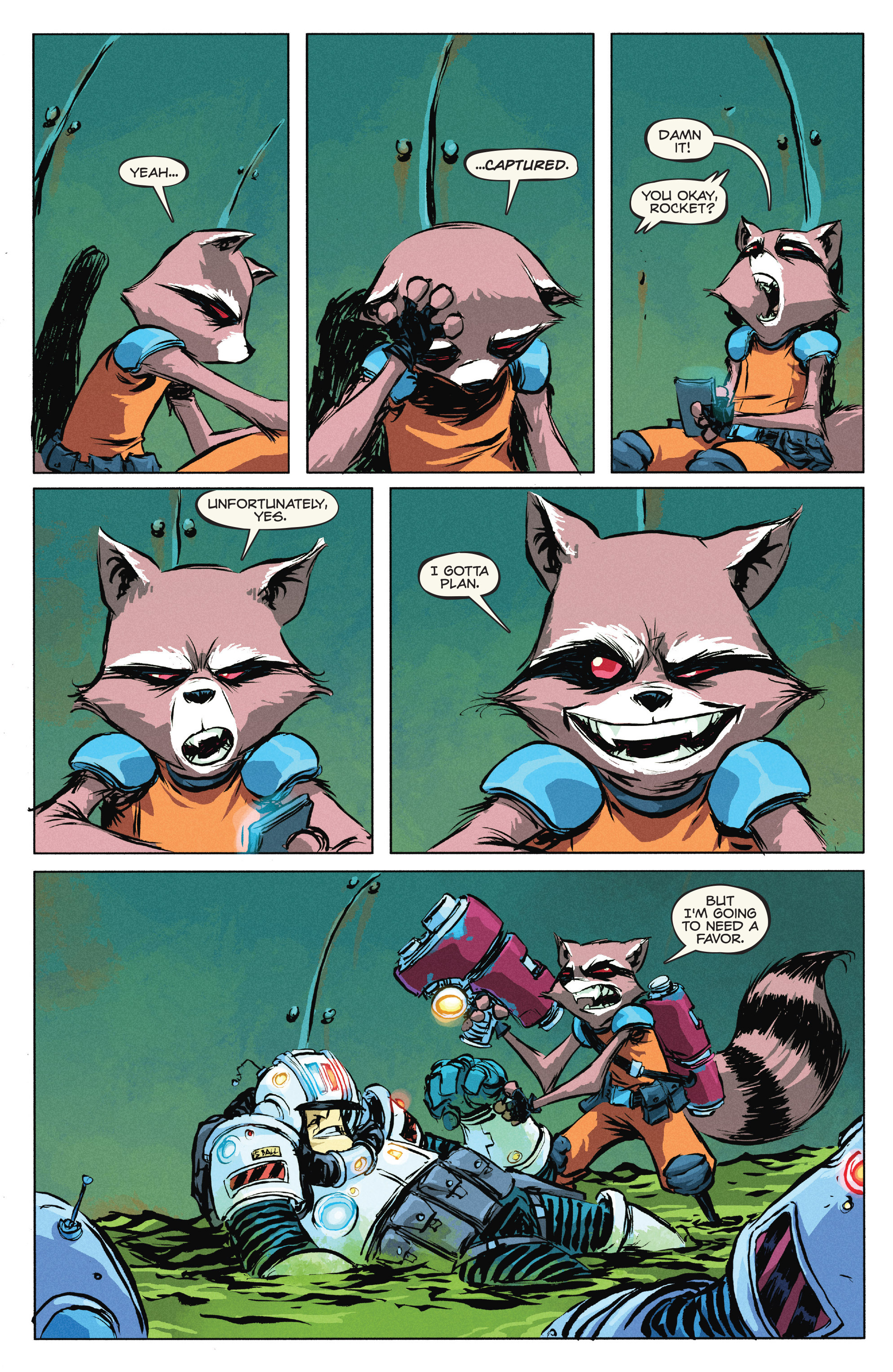 Read online Rocket Raccoon (2014) comic -  Issue # _TPB 1 - 16