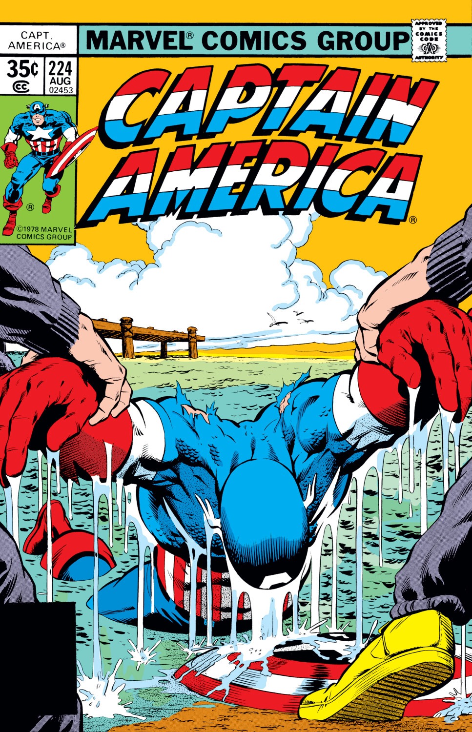 Read online Captain America (1968) comic - Issue #224 - 1
