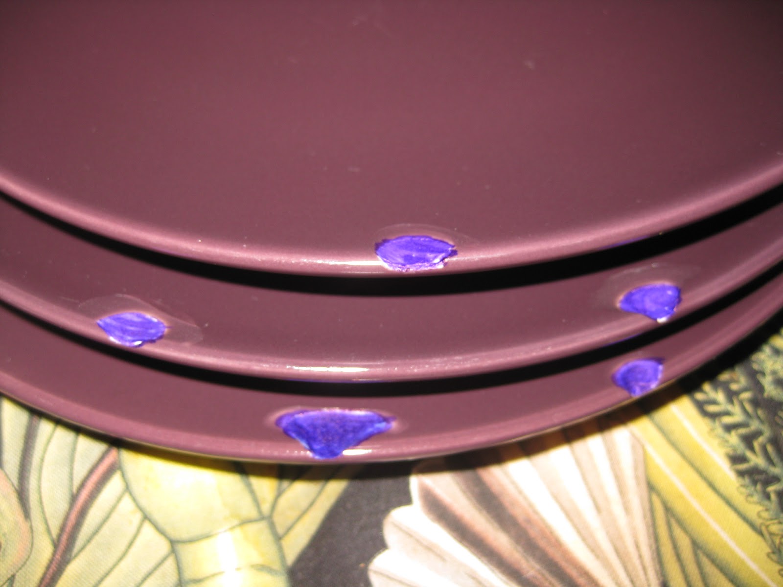 Making a chipped plate look better!