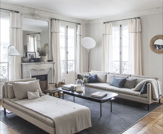 Apartment in Paris in neutral tones