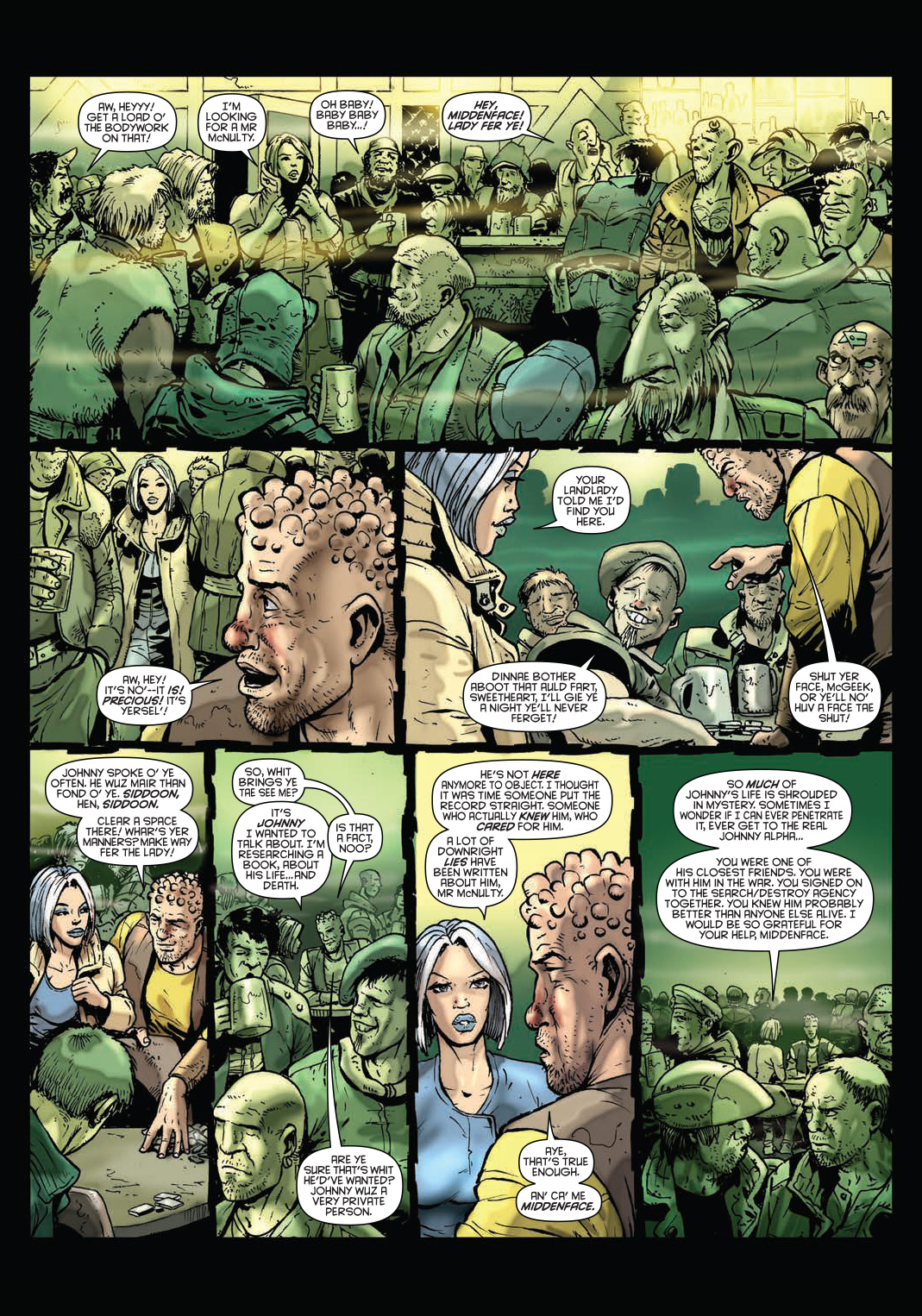 Read online Strontium Dog: The Life and Death of Johnny Alpha: The Project comic -  Issue # TPB - 8