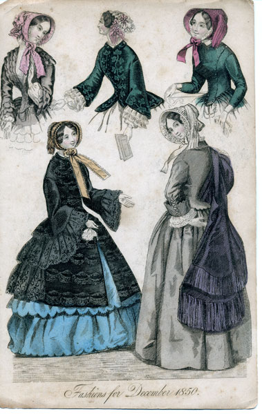 the Brontë Sisters: December fashion in the time of the Bronte Sisters