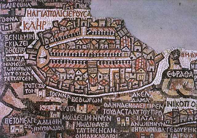 Jerusalem on the Madaba Map