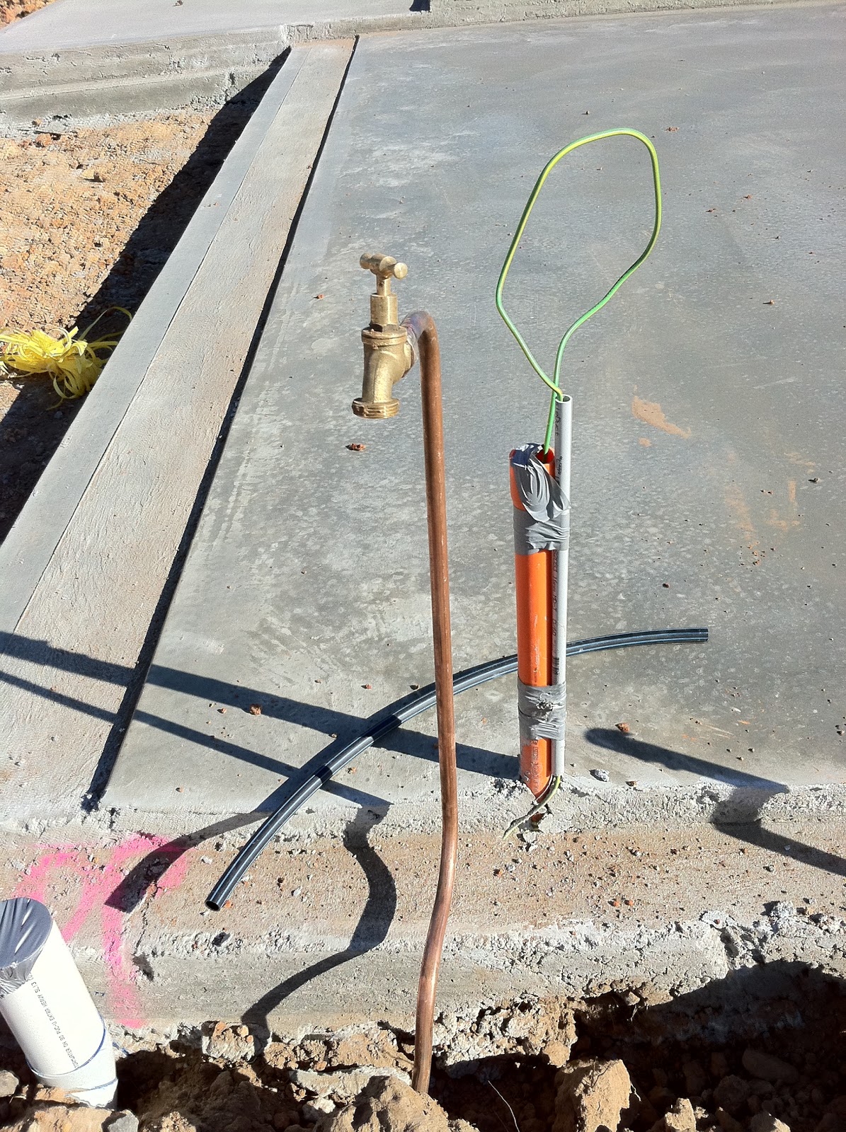 Building Our New Home External Plumbing