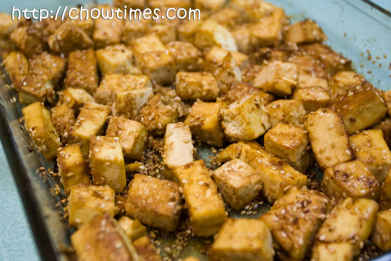 Counting Up with P10! Sesame Baked Tofu with Sweet Potato
